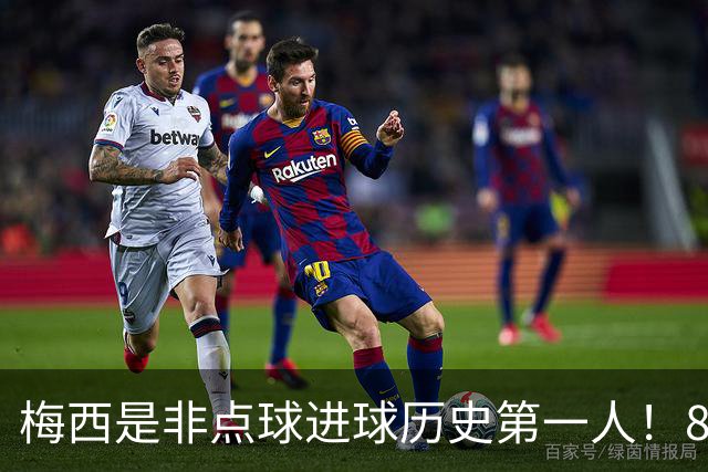 梅西是非点球进球历史第一人！821个！C罗792个！